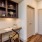a kitchen with a marble countertop